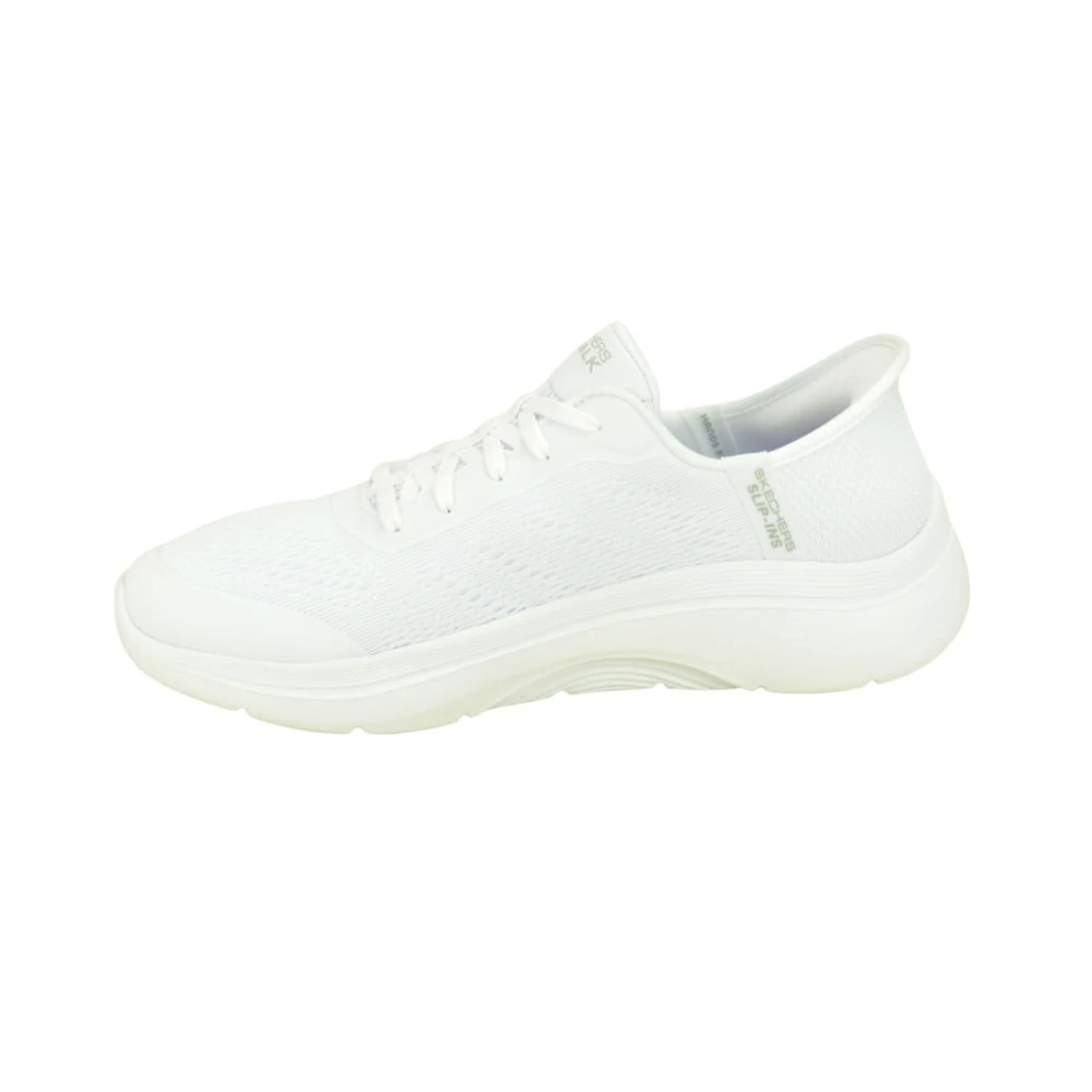 Skechers Lycra Slip-On Sneakers Dames Schoenen Wit