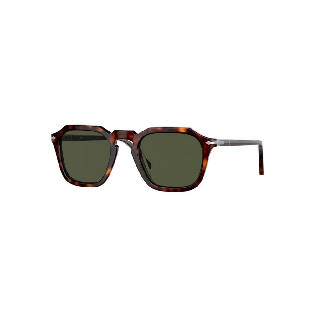 Persol Unisex Sunglass PO3292S - Frame color: Havana, Lens color: Green - Image 4