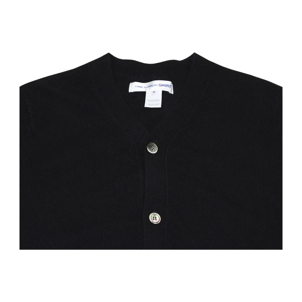 Comme des Garçons V-hals Cardigan in Zwart Black Heren