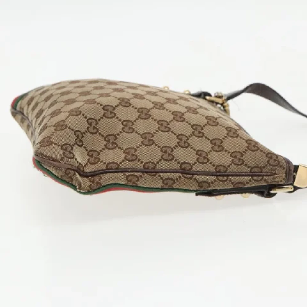 Gucci Vintage Pre-owned Canvas gucci-bags Beige Dames