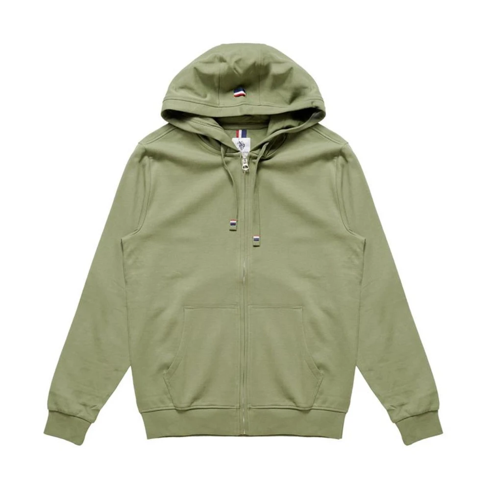 U.s. Polo Assn. Katoenen Hoodie Trui Green Heren