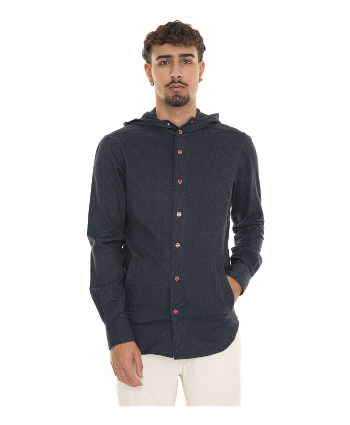 chemise-a-capuche-avec-boutons-pression