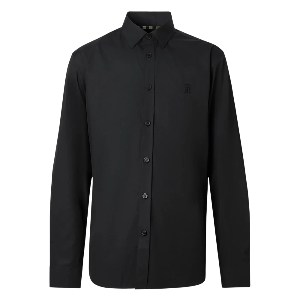 Burberry Zwarte Shirt A1189 Black Heren