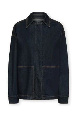 Ostrukturerad jeansjacka