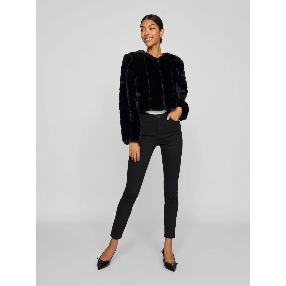 Vila Stijlvolle Jas Black Dames
