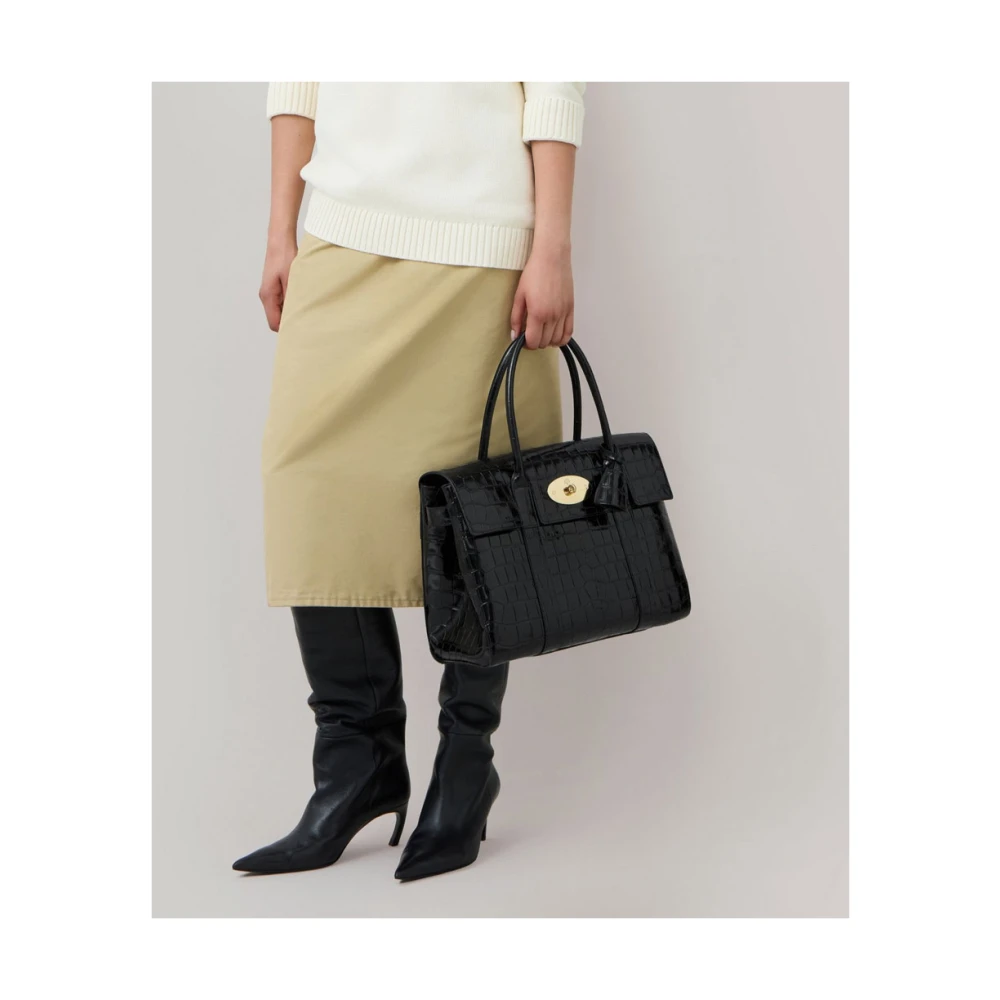 Mulberry Bayswater Schoudertas Black Dames