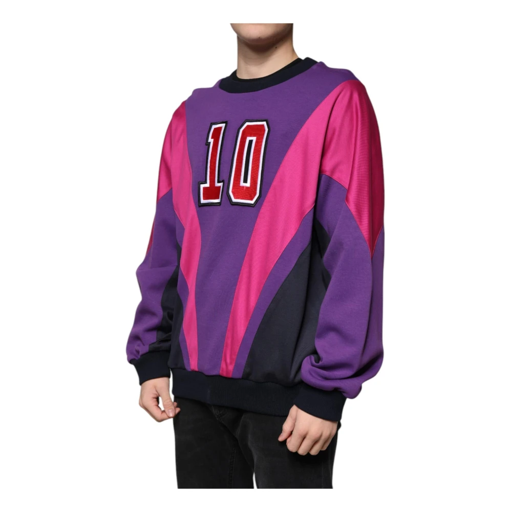Dolce & Gabbana Multicolor Crew Neck Pullover Sweatshirt Multicolor Heren