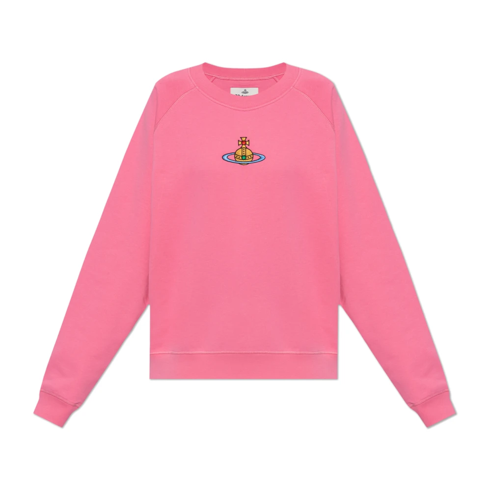 Vivienne Westwood Sweatshirt med Logo Pink, Dam