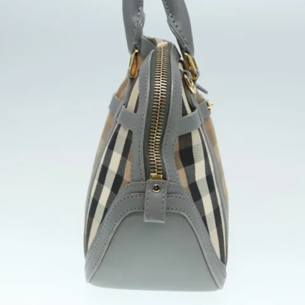 Burberry Vintage Pre-owned Canvas handbags Beige Dames
