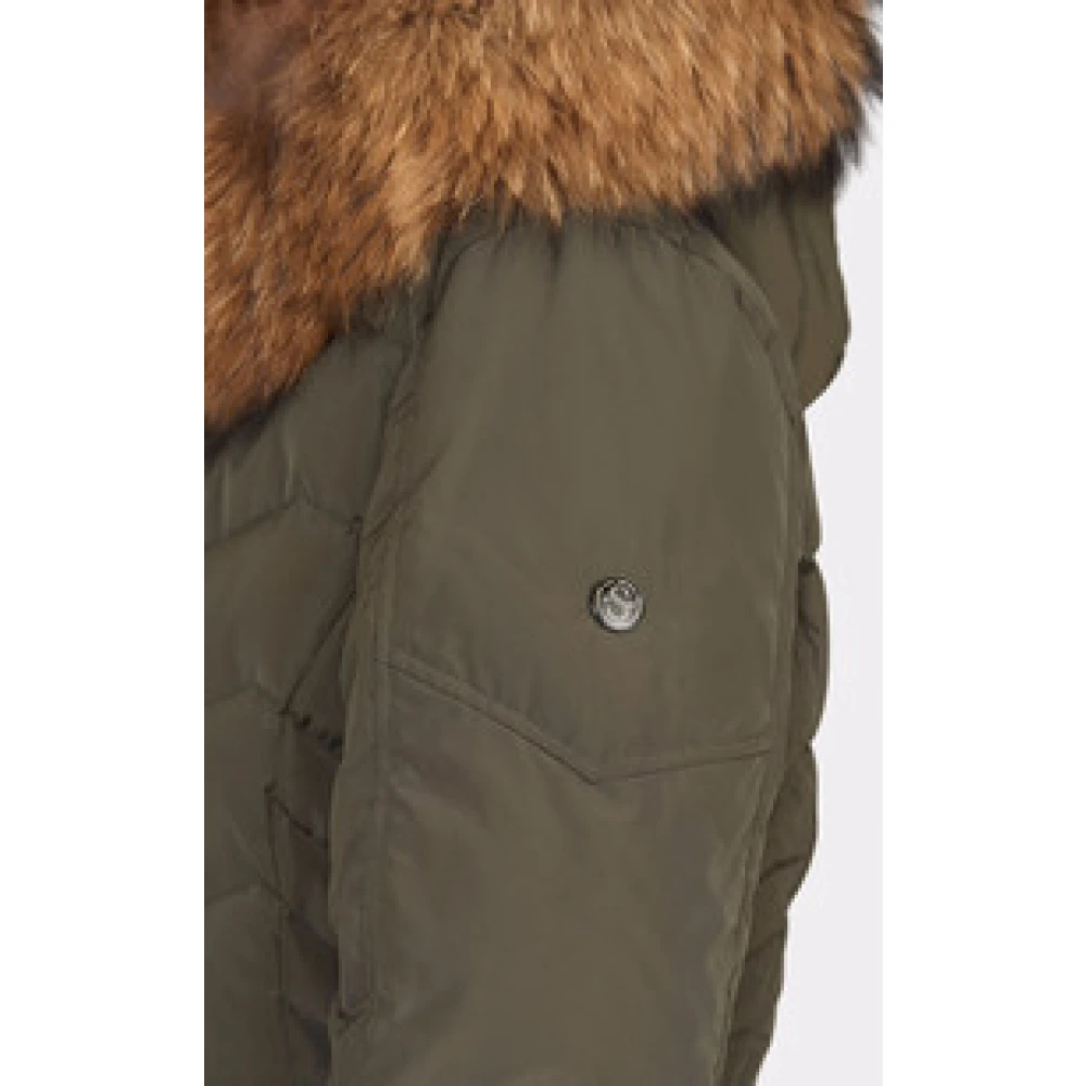 Saki Jemma Khaki Donsjas Green Dames
