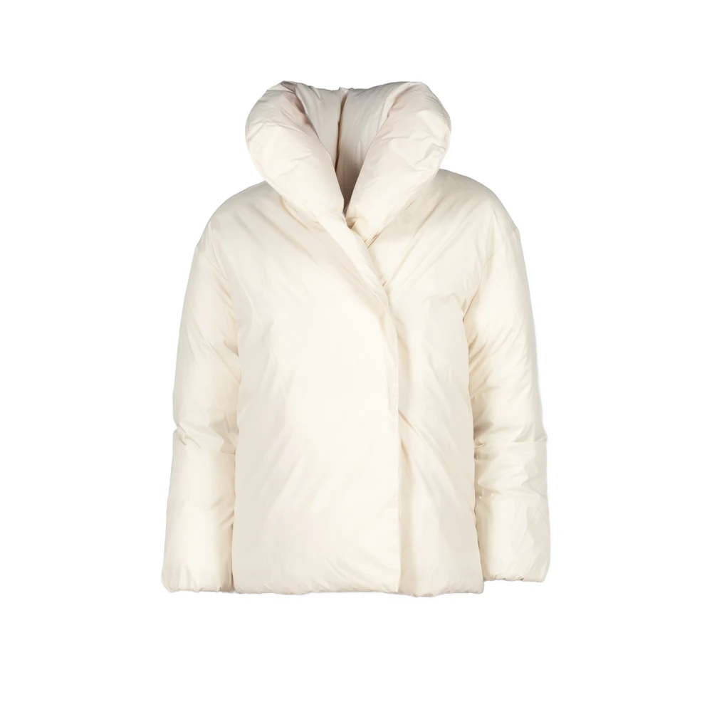 Liviana Conti Witte Double-Breasted Pufferjas White Dames