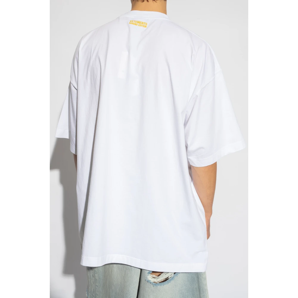 Vetements Oversized T-shirt White Heren