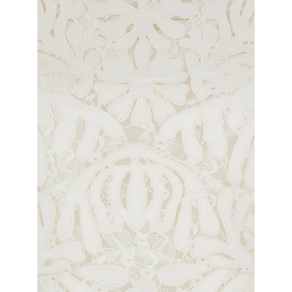 Sea NY Witte Lange Jurk met Asymmetrische Zoom White Dames