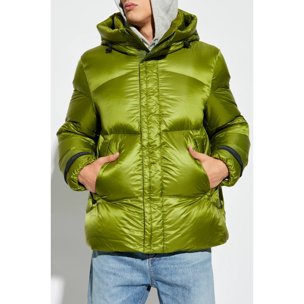 Woolrich Donsjack met capuchon Green Heren