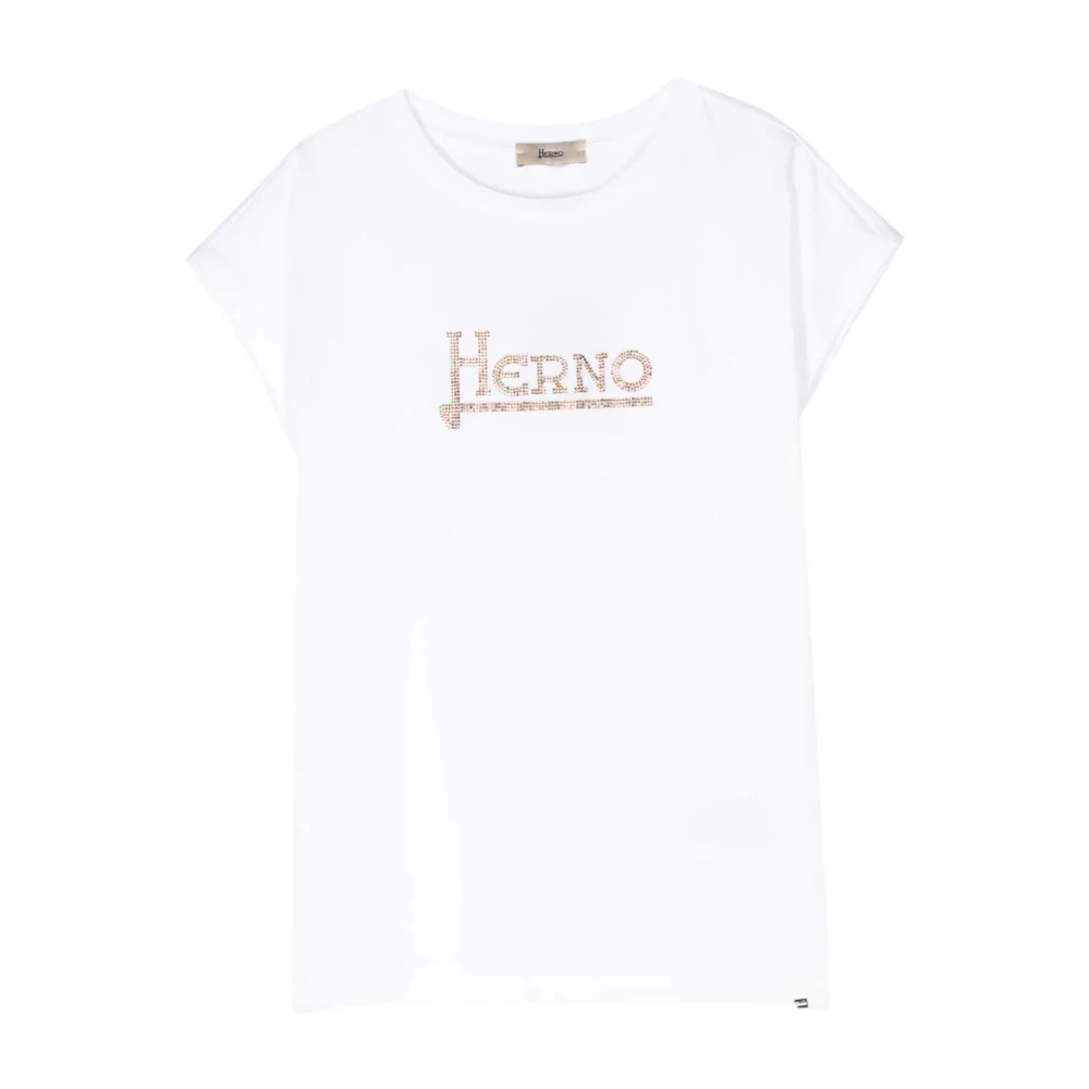 Herno Witte Klassieke Tshirt voor Mannen White Dames