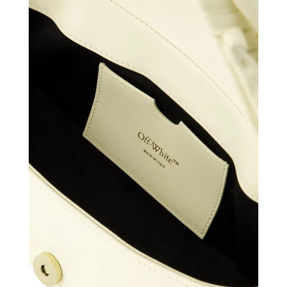 Off White Leather shoulder-bags Beige Dames
