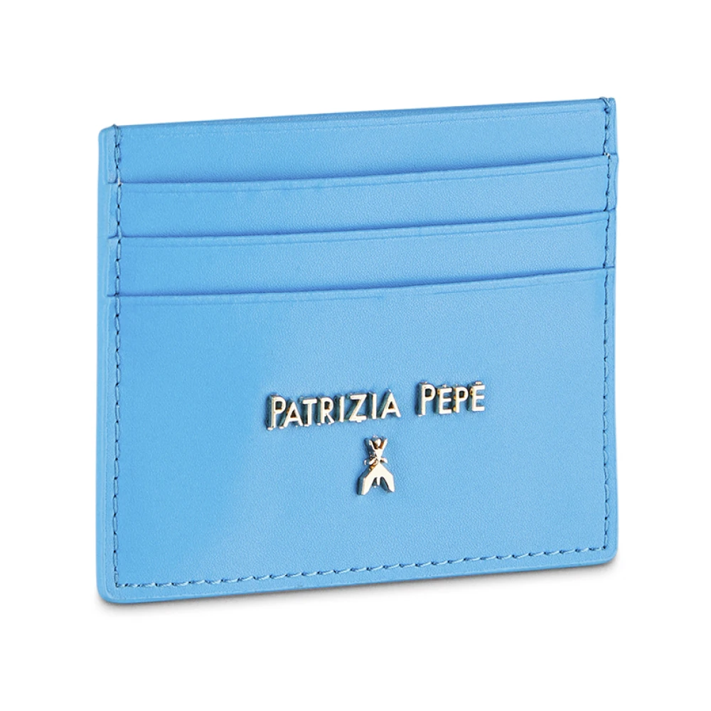 PATRIZIA PEPE Reisartikel Gladleren kaarthouder Blue Dames