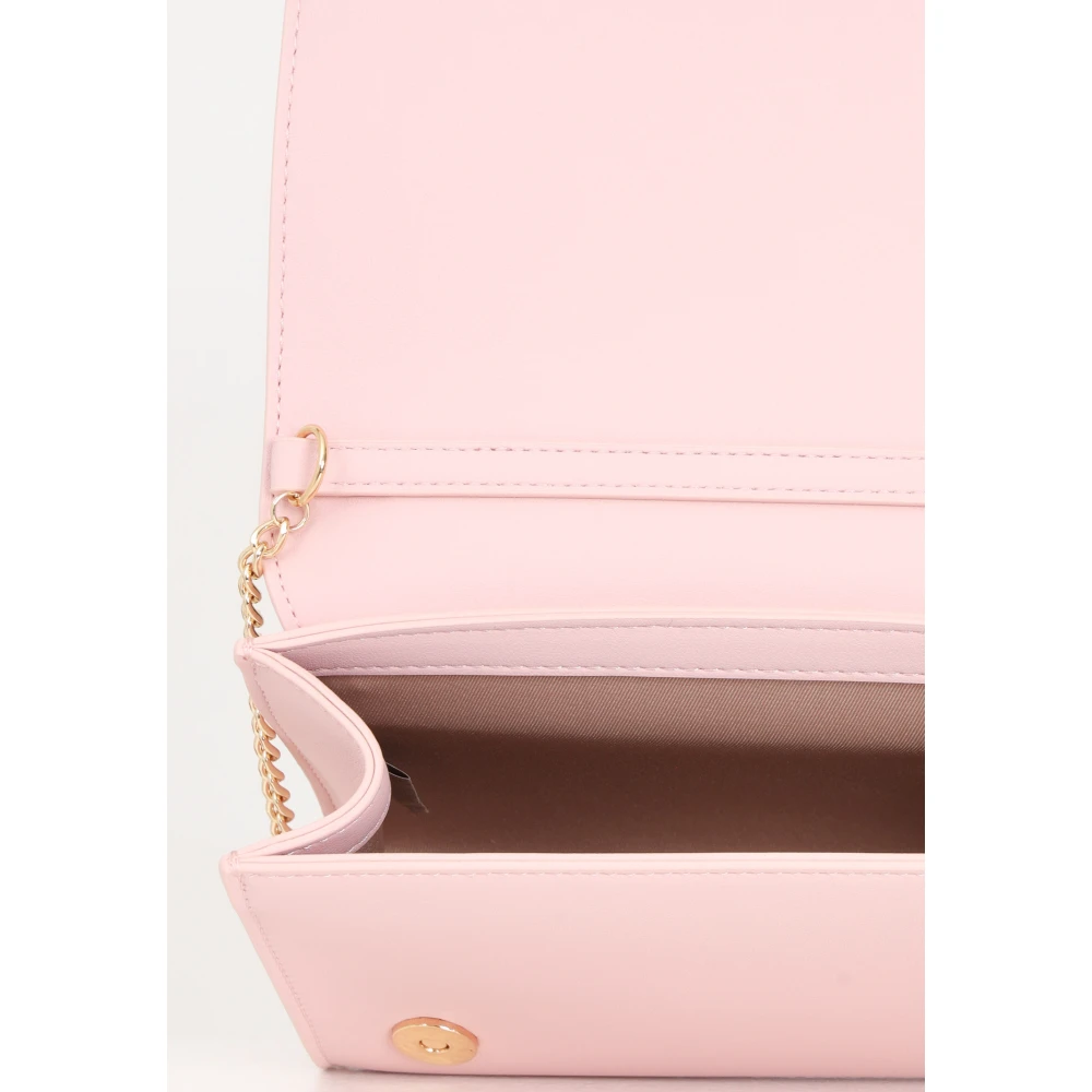Love Moschino Roze Schoudertas met Metalen Logo Pink Dames