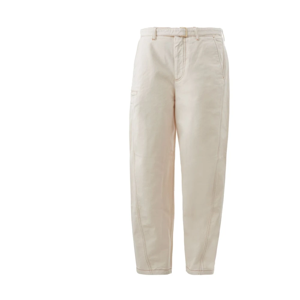 Emporio Armani Ivory Loose Fit Straight Jeans White Heren
