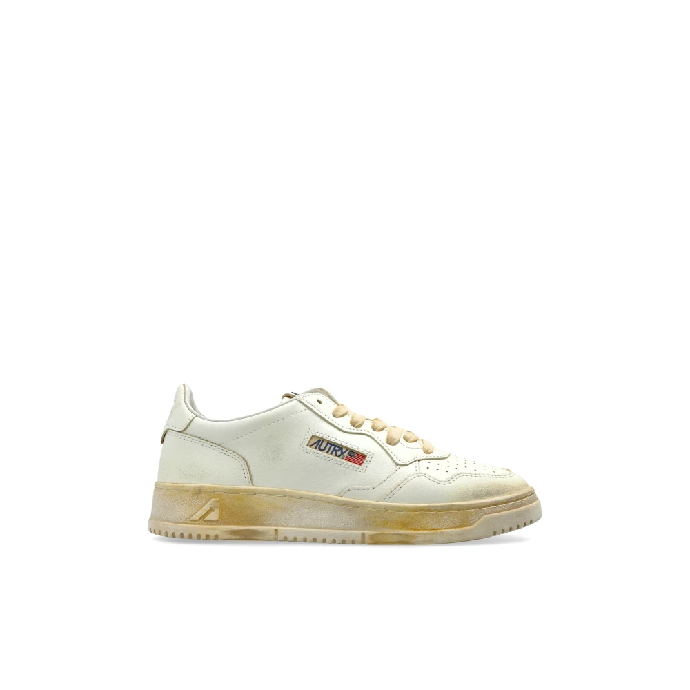 Autry Women's White Supvint Trainers - Sneakers - 8 Uk - Shoes