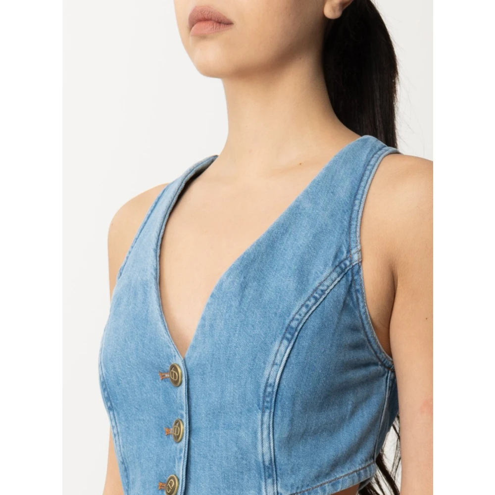Twinset Vests Blue Dames