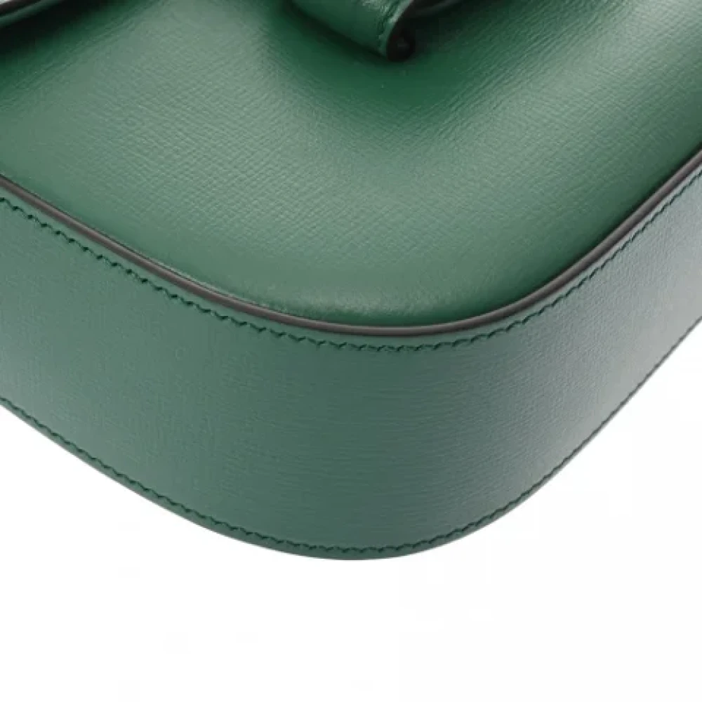 Gucci Vintage Pre-owned Leather gucci-bags Green Dames