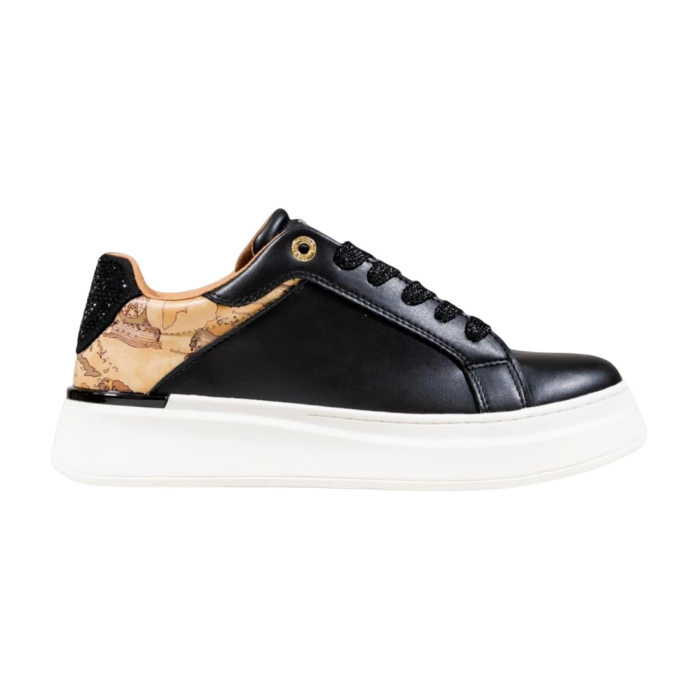 Alviero Martini 1a Classe Geo Classic Print Dames Sneakers Dames Schoenen Zwart