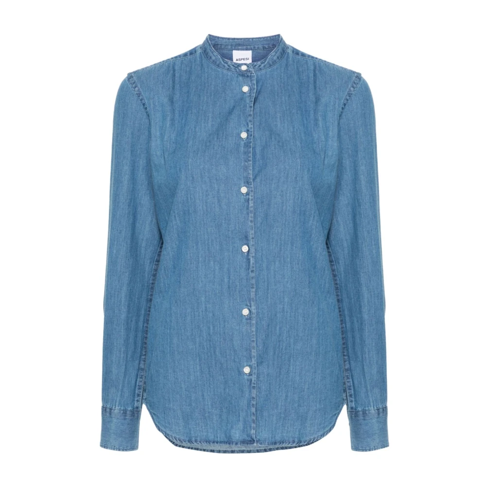 Aspesi Women's Blue Shirts Denim - Shirts - S - Blouses & Shirts