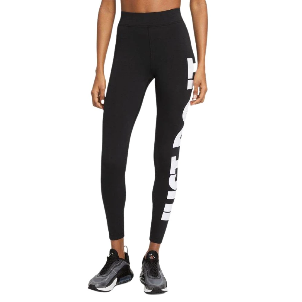 Nike Högkvalitativa träningsleggings Black, Dam