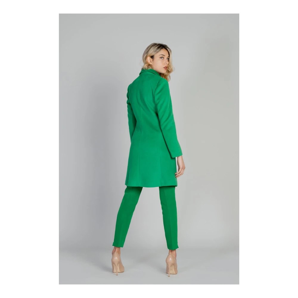 Sol Wears Women Groene Knoopjas Herfst Winter Stijl Green Dames