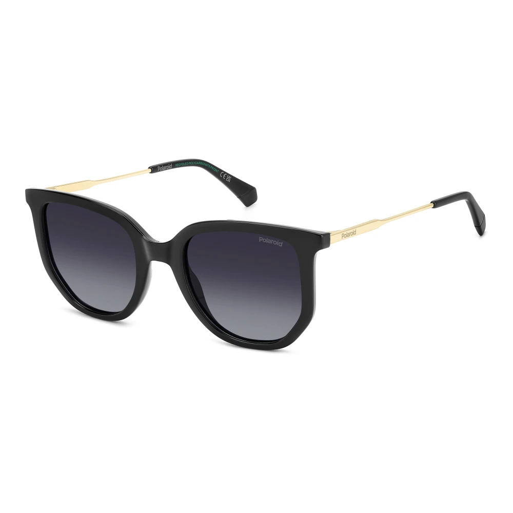 Polaroid Women's Black Sunglasses, 51 Mm, Grey Shaded Polarized Sunglasses