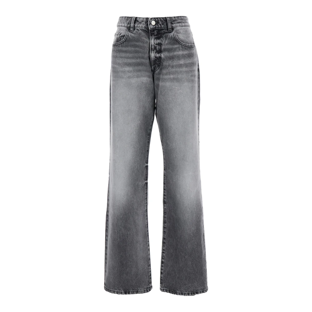 Icon Denim Stijlvolle Flared Grijze Jeans Gray Dames