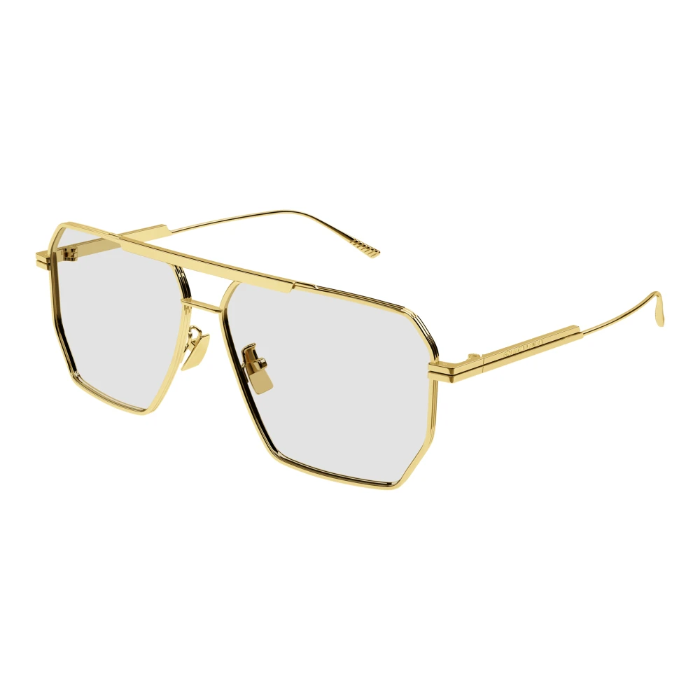 Bottega Veneta Men's Yellow Gold/Transparent Sunglasses Bv1012s - Sunglasses - 60 Mm - Accessories