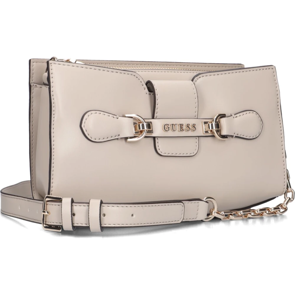 Guess Elegante Crossbody Schoudertas Beige Dames