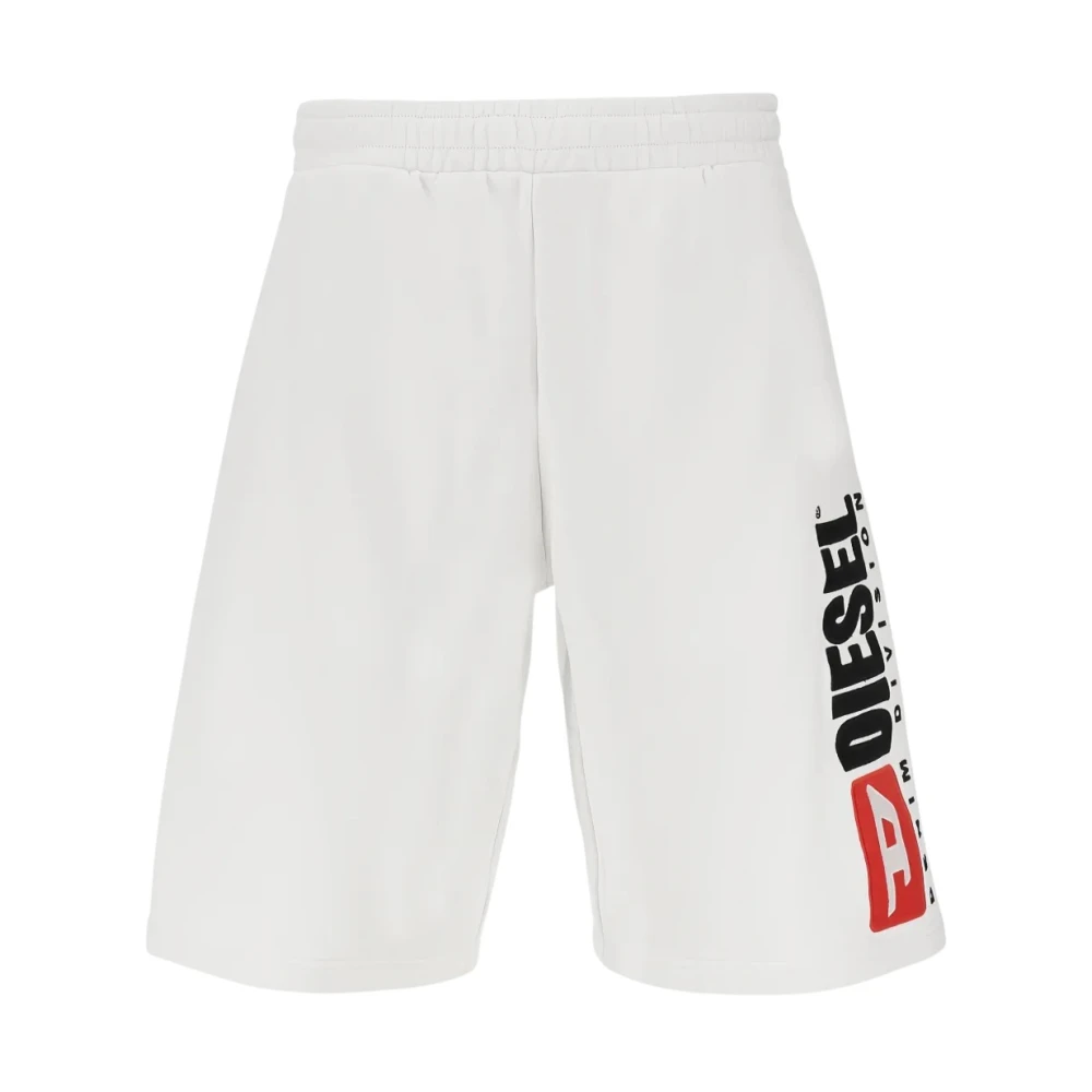 Diesel Men's White Training Shorts, M, P-Crow-Div Training Shorts