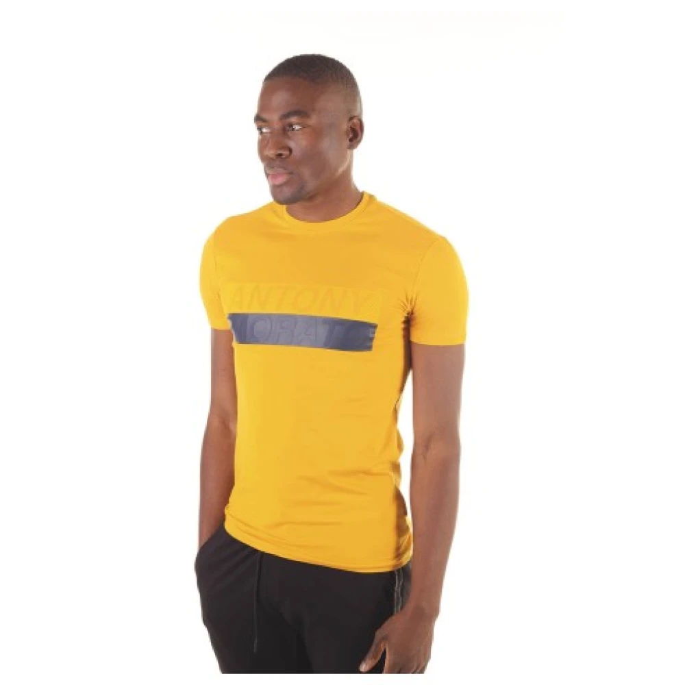 Antony Morato Heren T-shirt van katoen Yellow Heren