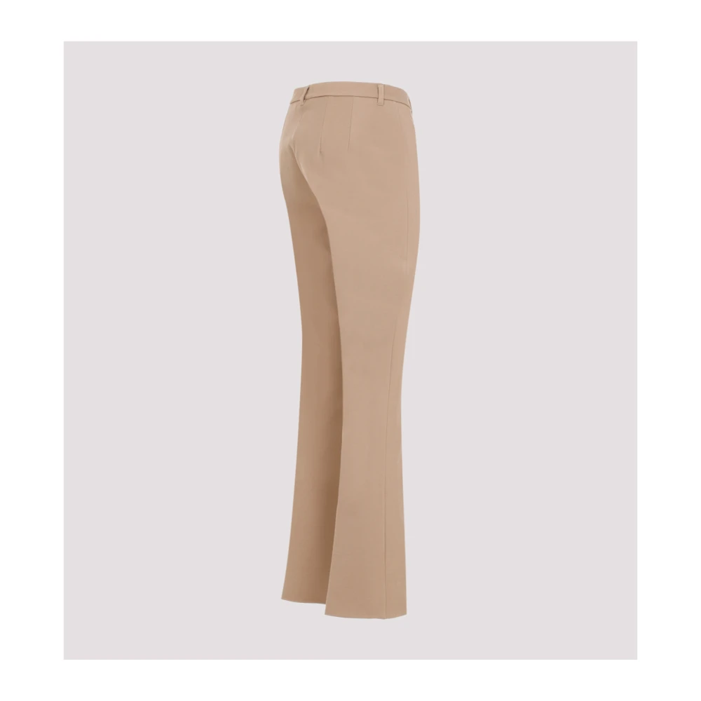 Max Mara Nude & Neutrals Katoenmix Broek Beige Dames