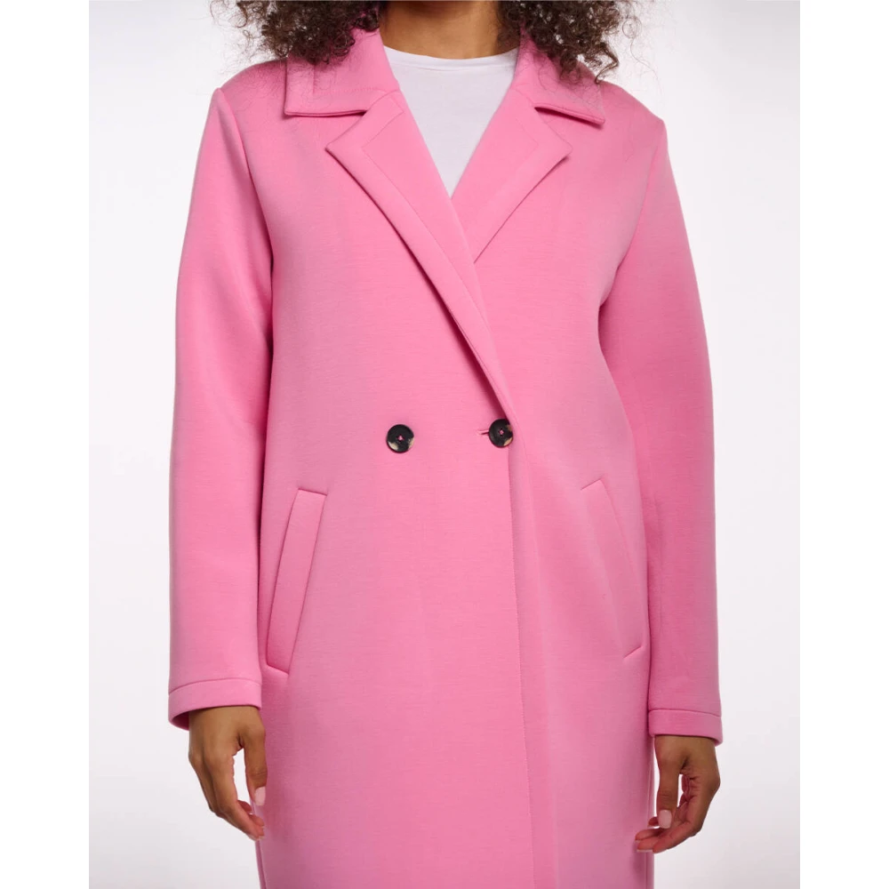 Rino&Pelle Double Breasted Coat Danja Pink Dames