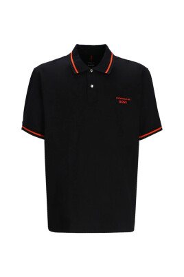 pull-noir-avec-logo-brode-manches-courtes