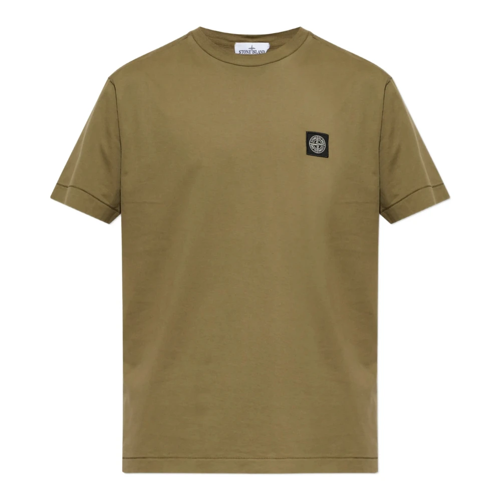 Stone Island - Slim-Fit T-Shirt Mit Kompass-Patch - Tops - Herren - Grün - Xl - Bild 3