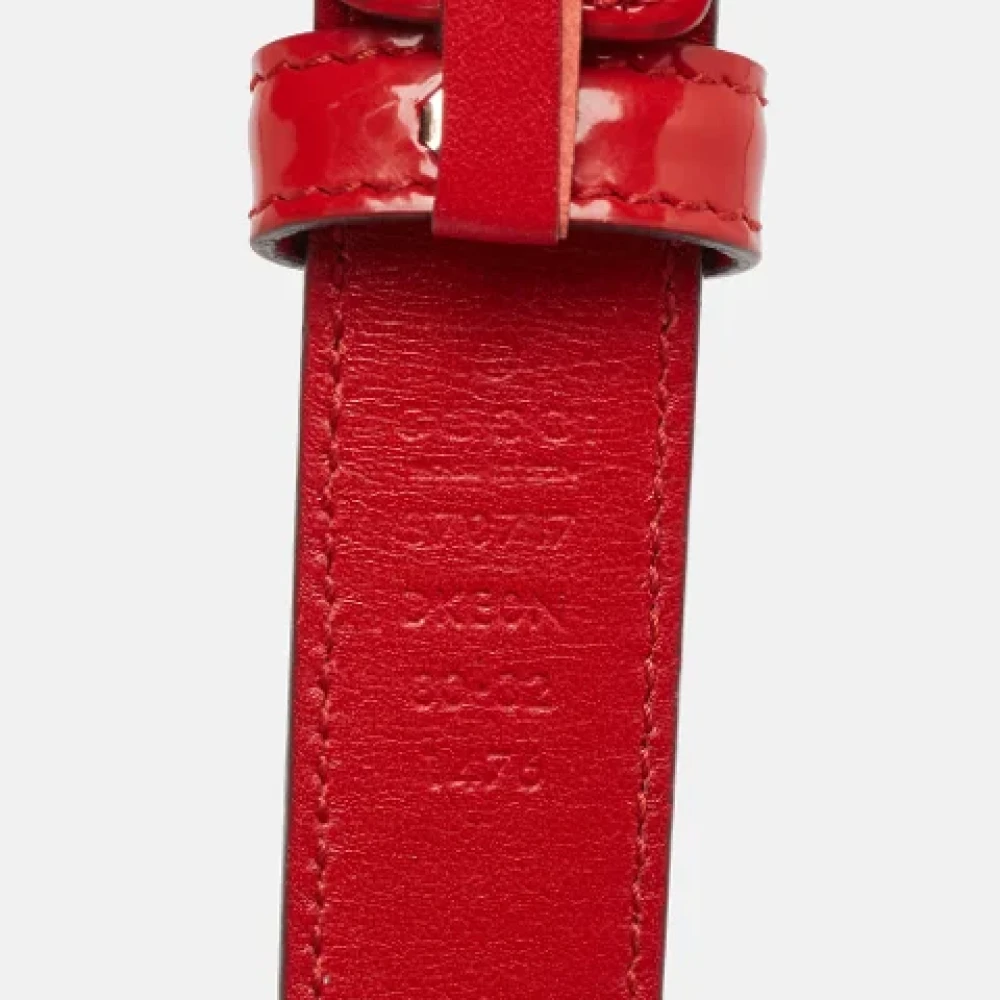 Gucci Vintage Pre-owned Leather belts Red Dames