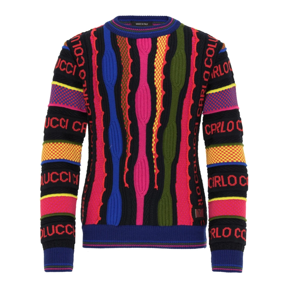 Carlo Colucci Unisex Kids Kids Jacquard Pullover Casale