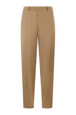 Virgin Wool Plain Trousers