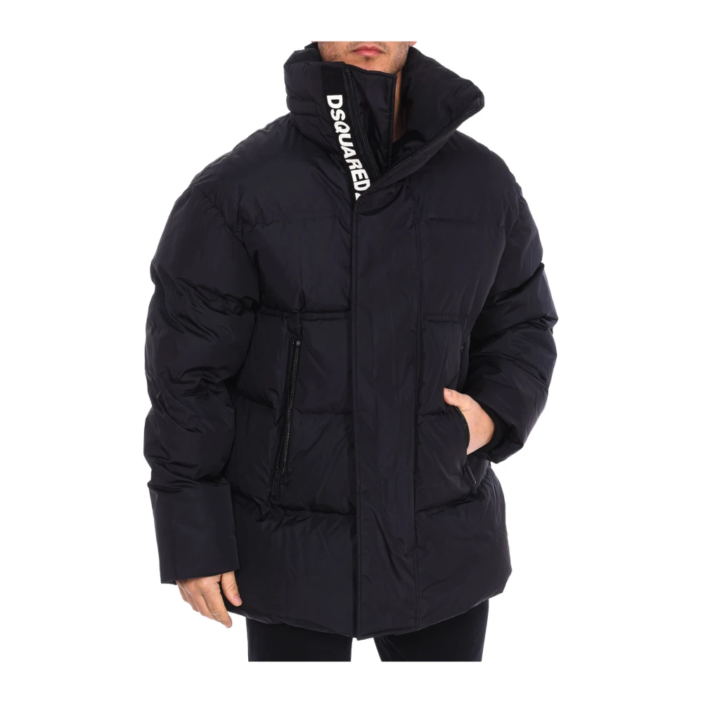 Dsquared2 Black Padded Jacket - Male - Winter Jackets - 2XL - Jackets