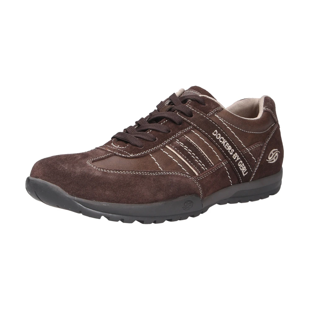 Dockers Sportieve Lace-up Sneakers Heren Schoenen Bruin