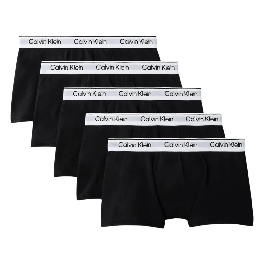 Calvin Klein Boys Black Kids Boxers, 8 Y, 5 Pack Boxer Shorts Set