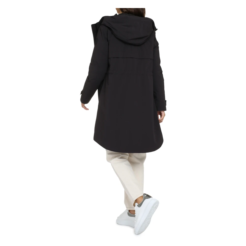 Woolrich Militaire technische stoffen parka met afneembare donsjas Black Dames