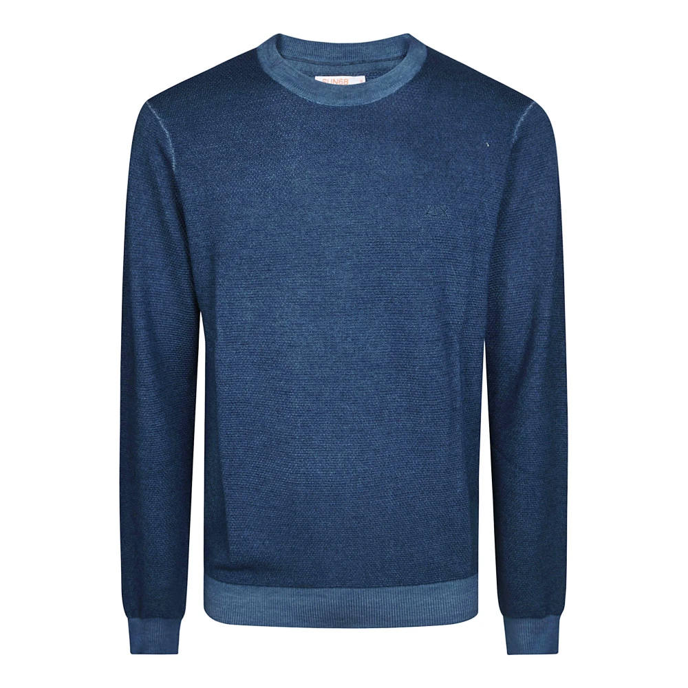 Sun68 Vintage Ronde Rijst Klassieke Stijl Blue Heren