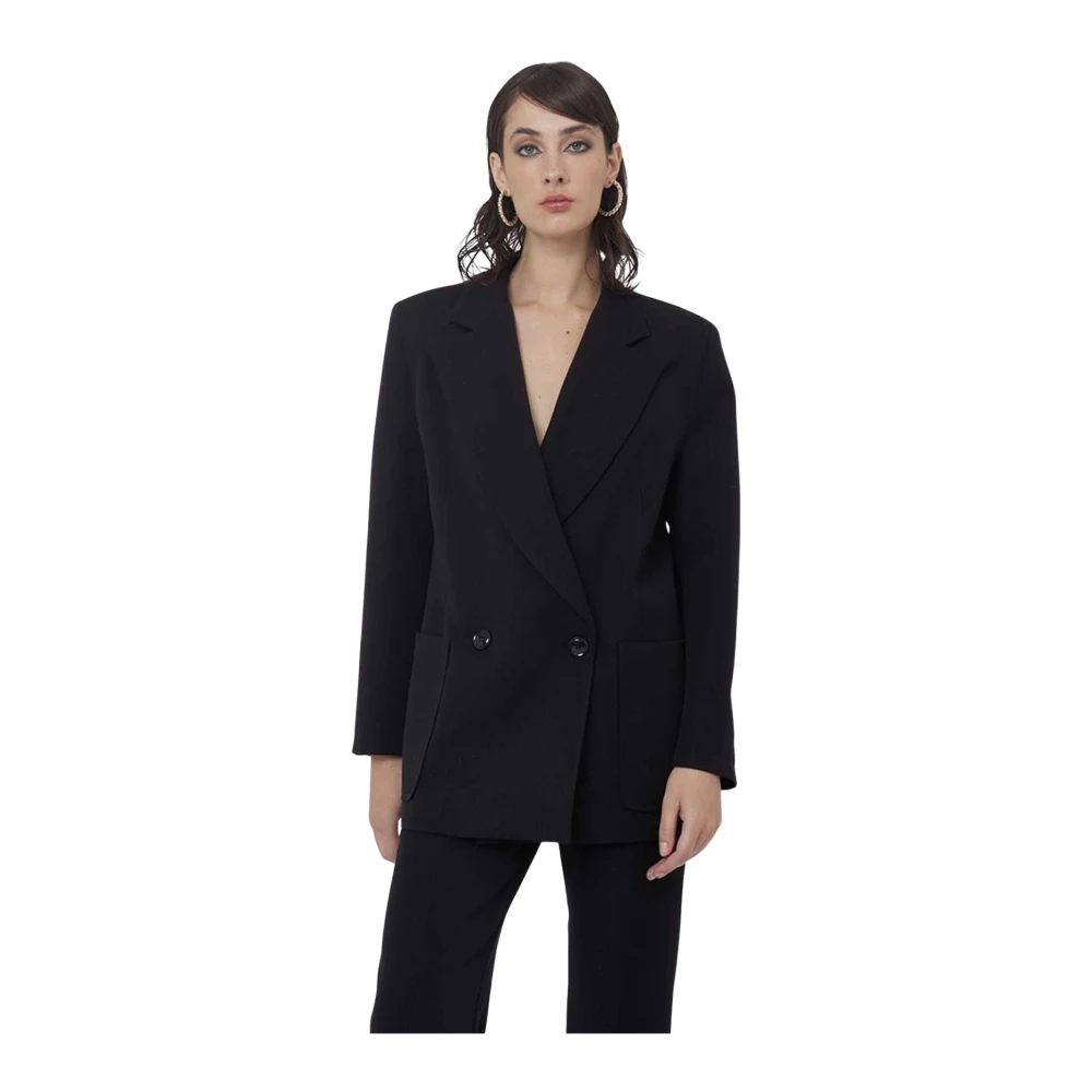 Silvian Heach Donna Nero Giacche, M, New,