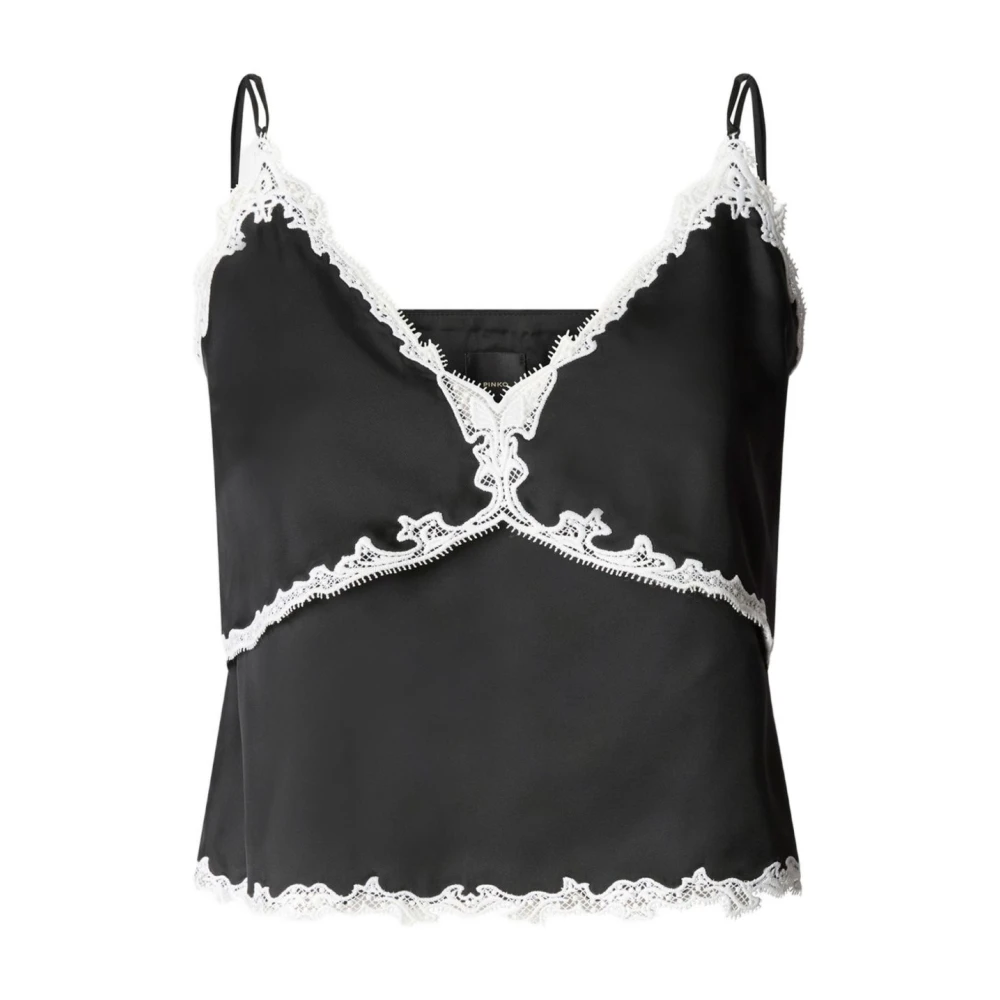 Pinko Women's Black Sleeveless Top - Sleeveless Tops - S - Tops